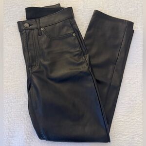 Black leather pants